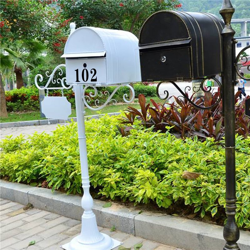 Image secondaire de Olakin Chiffres Adhesifs Autocollants 4 Feuilles160 Pièces, Étanche Autocollant de Numéros Boîte aux Lettres, pour Boîte aux Let