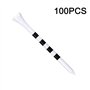 LIKOSO Tees Golf Bois 83mm Pack de 100 Tees de Golf en Bambou 3-1/4(Blanc)