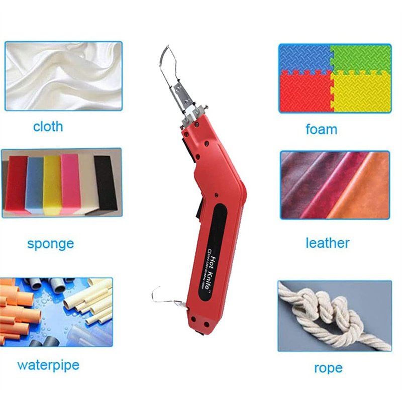 Image secondaire de Beyondlife Couteau Chaud électrique Coupeur de Tissu de Corde à Main Coupe-couteau et Thermoscelleuse, Tissu D'outil de Coupe à