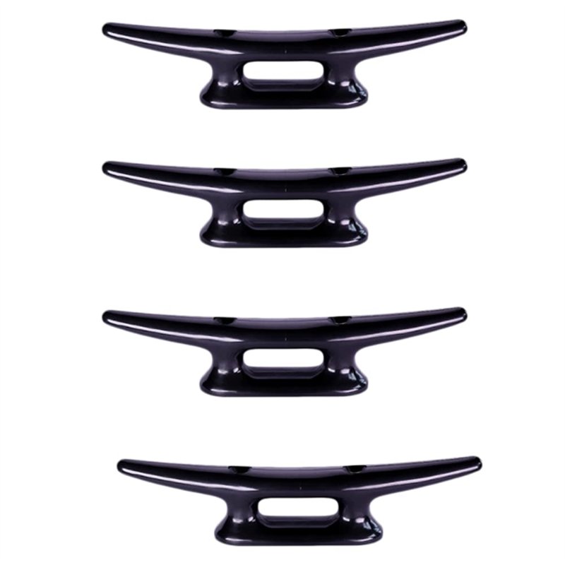 NAISHIZZH UKFDC-135 Lot de 4 taquets en Nylon avec Base fermée, Quai, Pont, canoë, Bateau à Voile (Comprend Uniquement Les Cramp)