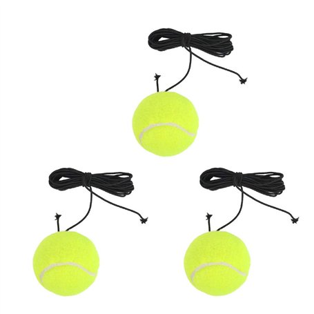 TIMESETL Balles de Tennis avec Corde 3 Pcs