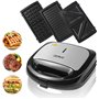 OZAVO 3 en 1 Appareil à Croque-monsieur Sandwich Grill Panini Toaster