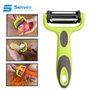 Senven® Éplucheur 3 en 1 – multifonction pour éplucher les pommes de terre, les carottes et divers légumes et fruits, convient p