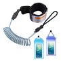 ZOCIPRO Leash de Surf avec 2 Pcs Pochettes Téléphone Étanche