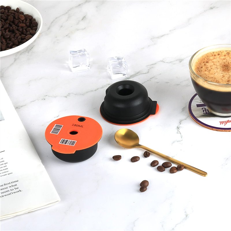 Image secondaire de Capsule Tassimo Rechargeable, 60ml /180 ML Réutilisable Dosettes Tassimo pour Bosch Dosette Rechargeable Tassimo Accessoire Caps