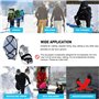 1 paire de crampons antidérapants universels pour chaussures à neige, dispositif de traction pour randonnée, marche, jogging (co