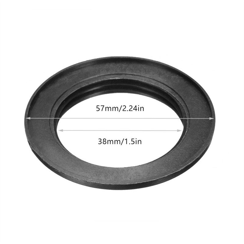 Image secondaire de 4 Pièces E27 Anneau Réducteur pour Abat-Jour Plaque Convertisseur d’Adaptateur de Bague d'Abat-Jour (Noir, 4 Pièces)