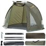 Dr.Fish Tente de Camping pour Pêche Carpe - Légère et Installation Rapide et Respirante – avec Sac fourre-Tout
