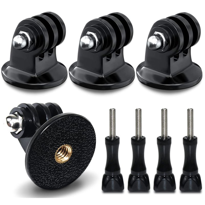 Adaptateur de trépied GoPro Adaptateur 4PCS avec Vis moletée pour Gopro Hero 5 Hero 5 Session Hero 4 Hero 3+ Hero 3 Hero 2 Hero 