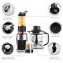 Blender Mixeur 3-en-1, 700W Blender Smoothie 24000 tours/min, avec pot de 1,2 L/bouteille de sport de 570 ml/tasse de broyage de