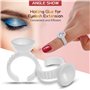 WZYTEU 300 pcs Bague Colle,Jetable 13 mm Bagues Colle,pour Extensions de Cils Tatouage Maquillage Sourcils Pigment Ink et Nail A
