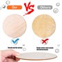 WZYTEU 40Pcs Disque en Bois,10 cm Rondin de Bois Non Finis avec 2.5 mm d’Épaisseur pour l'artisanat de Bricolage Pyrogravure Pei