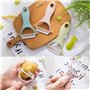 BITEFU 6 Pcs Eplucheur de Légumes Econome, Couteau Ceramiques Cuisine Enfant Eplucheur de Pomme