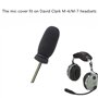 Housses de rechange en mousse pour microphone de casque d’aviation David Clark M-4/M-7