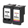 Toner Kingdom Compatible PG-545XL CL-546XL Remplacement pour Cartouches d'encre Canon 545 546 XL pour Canon Pixma TS3350 MG2950