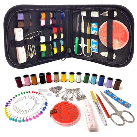 OWill Kit de couture 94 pièces - Fournitures de couture de qualité supérieure - Mini kit de couture pour débutants