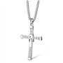 XHBTS Dominic Toretto's Cross Collier avec pendentif en argent pour homme avec boîte