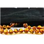 Collier Ambre (Unisex) - veritable Ambre Baltique 33cm.