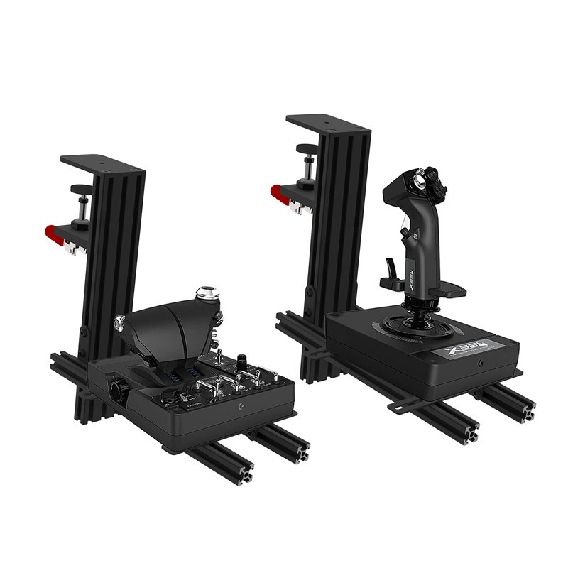 Hikig Lot de 2 Supports de Bureau pour Hotas, Joystick Simulateur de Vol pour Thrustmaster Warthog/ T16000M FCS/TCA/T.Flight, Lo