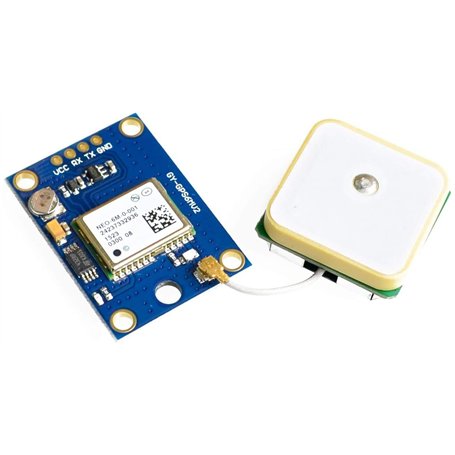ICQUANZX GY-NEO6MV2 NEO-6M Module de commande de vol GPS 3 V-5 V avec antenne en céramique super puissante pour Arduino EEPROM A