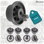 ELECTROHOGAR® roulettes Lave-Vaisselle Compatible avec Bosch | Set Universel Complet de 8 Roues pour Panier Inférieur | Compatib