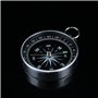 Boussole Haute Précision avec Bordure en Aluminium Format de Poche pour Le Camping en Plein Air, la Randonnée Sportive Navigatio