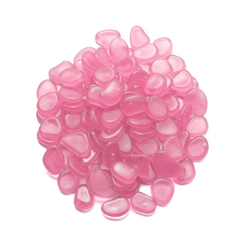 Mdurian 200Pcs Pierre Lumineuse Galet Lumineux Cailloux Brillants dans Le Noir pavés pour Maison Jardin passerelle Aquarium Pati