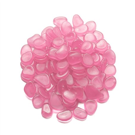 Mdurian 200Pcs Pierre Lumineuse Galet Lumineux Cailloux Brillants dans Le Noir pavés pour Maison Jardin passerelle Aquarium Pati