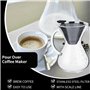 Cafetière à verser,Filtre à Café Manuelle,Tasse verseuse cafetière 400ml,cafetiere,Versez Sur La Cafetière,Carafe en Verre Boros