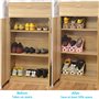 SaiXuan Lot de 10 Support/Empiler à Chaussures Réglables,Organiseur,Rack Economie d'Espace (Noir)