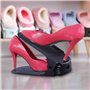 SaiXuan Lot de 10 Support/Empiler à Chaussures Réglables,Organiseur,Rack Economie d'Espace (Noir)