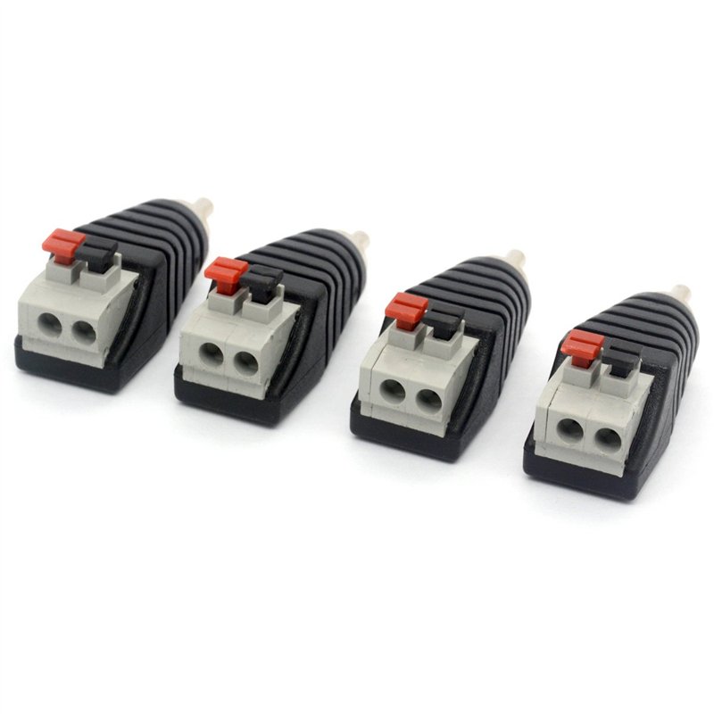 Image secondaire de OpenII Connecteur d'alimentation pour caméra de vidéosurveillance - Pour haut-parleur audio et vidéo - Connecteur RCA mâle vers