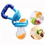Gearmax Bébé Tetine Grignoteuse Anneau d'alimentation Bébé en Silicone Alimentaire avec Poignée, pour Prendre des Fruits Légumes