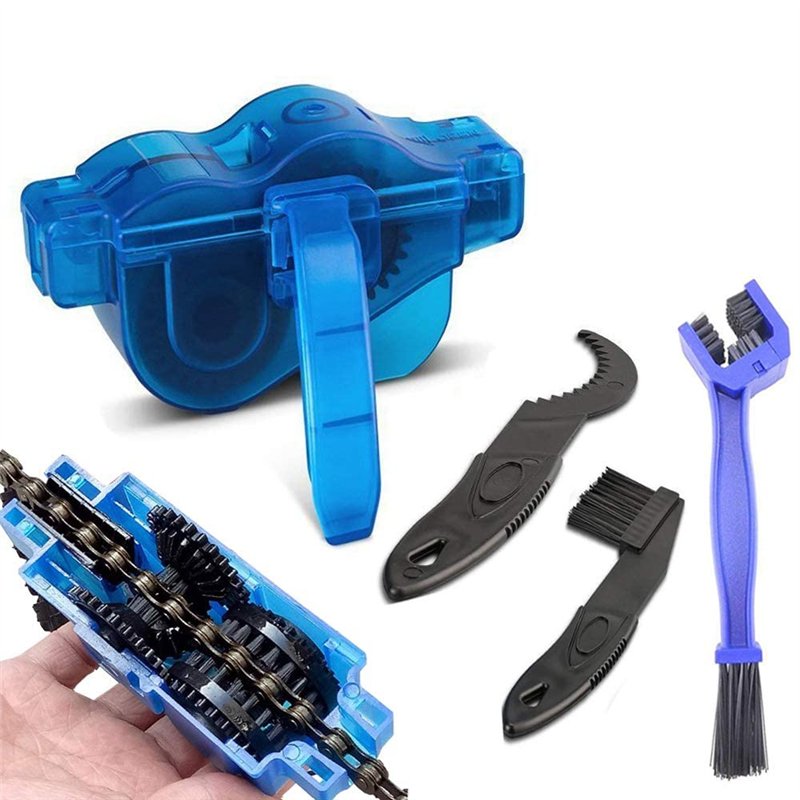 Nettoyeur de Chaîne De Vélo Outils d'entretien Nettoyeur de pétrole Bike Chain Cleaner pour Tous Les Types de Vélos et VTT