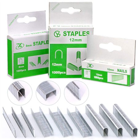 Swpeet Officemate Lot de 3 000 agrafes standard de qualité supérieure 3 tailles