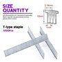 Swpeet Officemate Lot de 3 000 agrafes standard de qualité supérieure 3 tailles, y compris les agrafes de type T, U et de type p