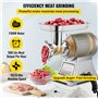 SucceBuy 220V Hachoir à Viande Electrique Inox Hachoir Professionnel Parfait Pour Jambon Saucisse Spécialisé De Cuisine (90800)