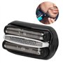 Gegong Accessoire de tête en aluminium pour lame rechange rasoir électrique hommes 32B adapté Braun 3 Series 300S/301S/310S/320S