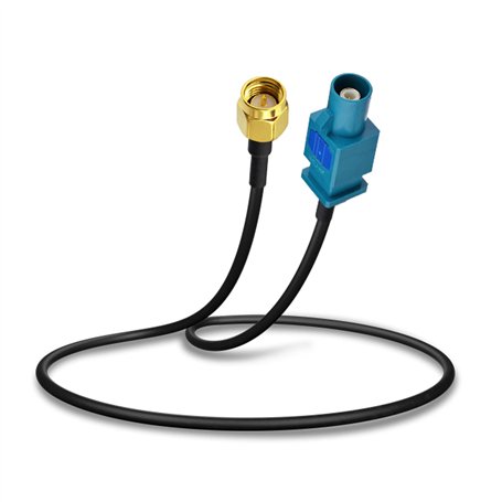Bingfu Câble Fakra Z Mâle vers SMA Mâle Adaptateur Antenne Véhicule 30cm pour Autoradio Stéréo Android Unité Centrale Navigation