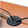 5 Pièces Oeillet de Bureau en Plastique, Oeillet de Bureau, Trou Passe-Câbles Ronds, Passe-Câbles en Plastique, 60mm Oeillet ABS
