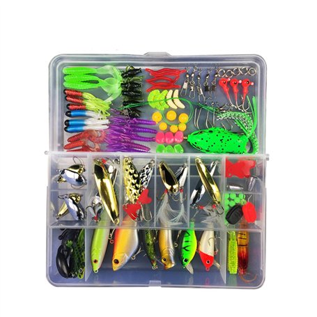 Leurres de pêche Kit avec Boîte à Outils Portable