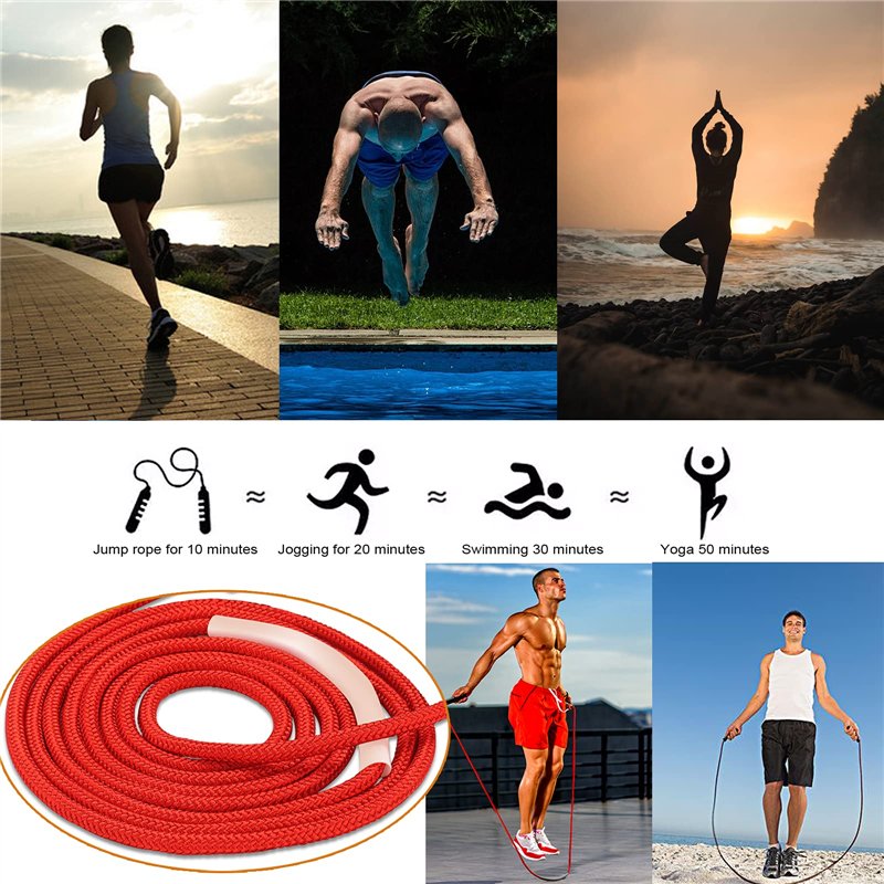Image secondaire de Corde à Sauter Sport Tzviod avec Roulement à Billes Jump Rope de Longueur Réglable Poignée ABS Antidérapante Adaptée à L'entraîn