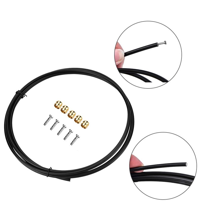 Vélo Frein Huile Tube, Câble de Frein de Vélo avec vis de Connexion d'insertion, Tuyau de frege de Tuyau d'huile de Frein à Disq