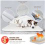 GingerUP Premium Coussin Auto-Chauffant pour Chat & Chien de Taille: 60x45cm Tapis/Couverture Thermique | Innovant & écologique