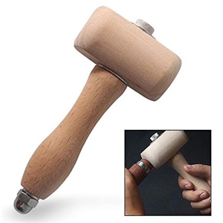 LHKJ Marteau Maillet en Bois de Hêtre Outil