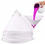 Lot de 120 filtres à peinture coniques en papier jetables - 100 filtres en maille pour peinture de voiture