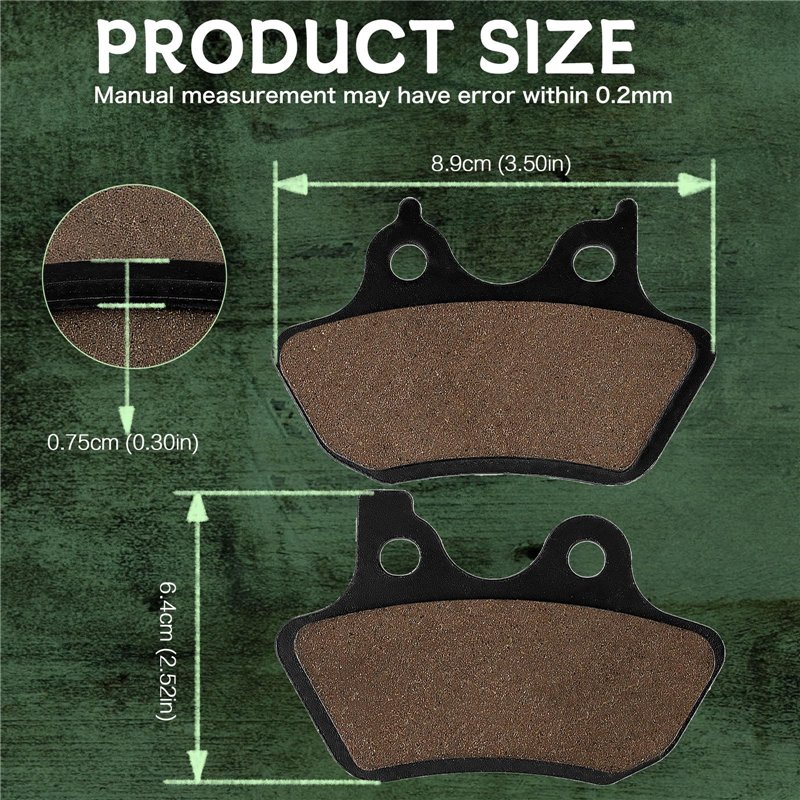 Image secondaire de Plaquettes de frein avant et arrière pour Harley-Davidson Road King, Electra Glide, Road Glide, Low Rider, Wide Glide, Super Gli