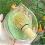 Fouet à matcha en bambou doré fait à la main, mélangeur traditionnel japonais Chasen – Fouet en bambou biologique durable et dur
