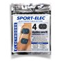 Sport-Elec Easf Lot de 4 electrode pour appareils Noir FR : Adultes (Taille Fabricant : Unique)
