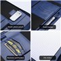 ProCase Portfolio A4 en Simili Cuir, Porte Bloc-notes pour Record de Réunion/RDV Affaires, Housse Document avec Papiers Écrit, P
